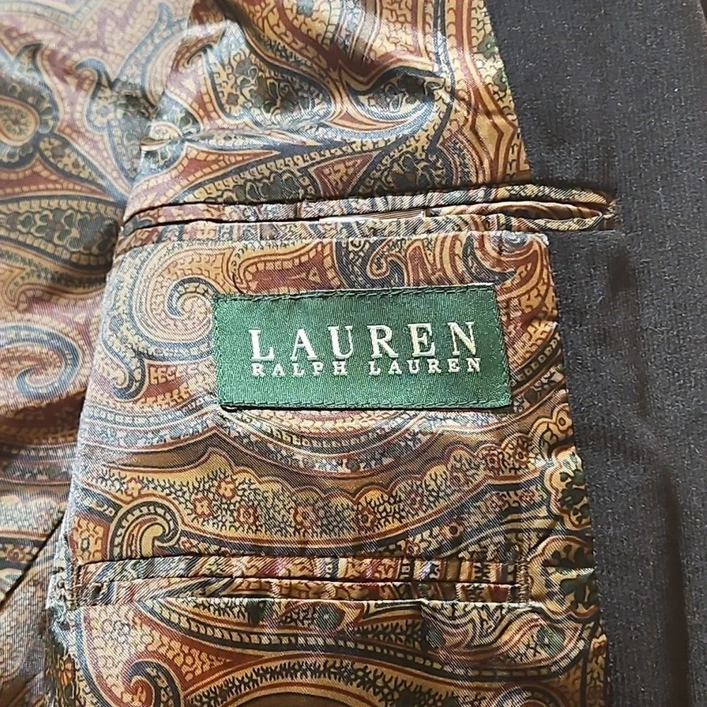 Lauren Ralph Lauren Blazer Men's 40R Corduroy Brown Sport Coat Jacket See Measur